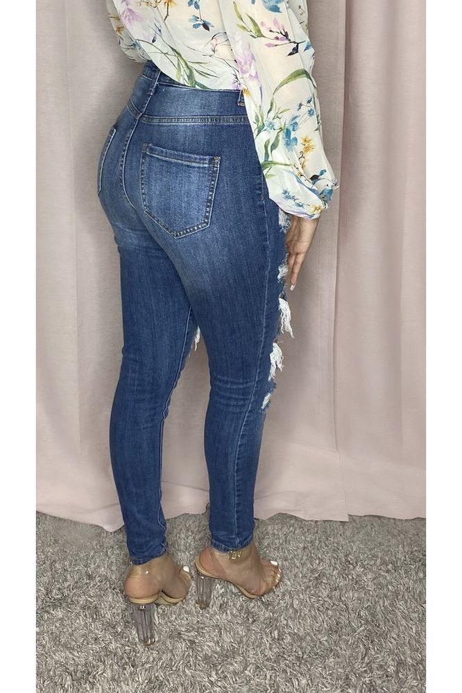 Tusa High Rise Jeans (medium blue)