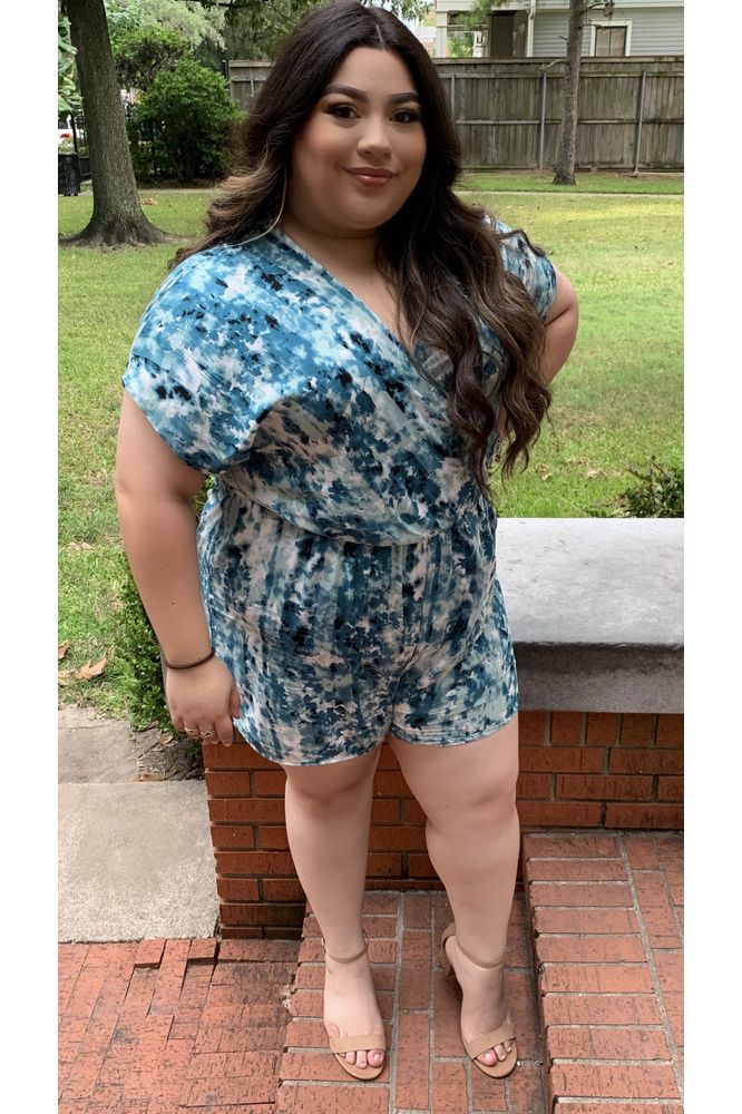 Kickstart My Heart Romper (turquoise)