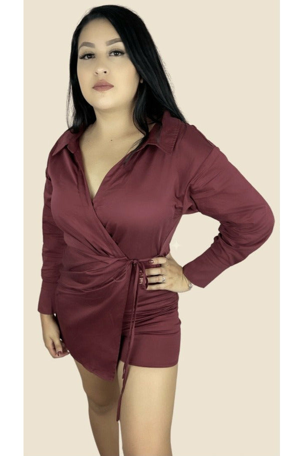 Genesis Romper (burgundy)